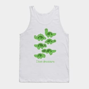 I Love Dinosaurs Tank Top